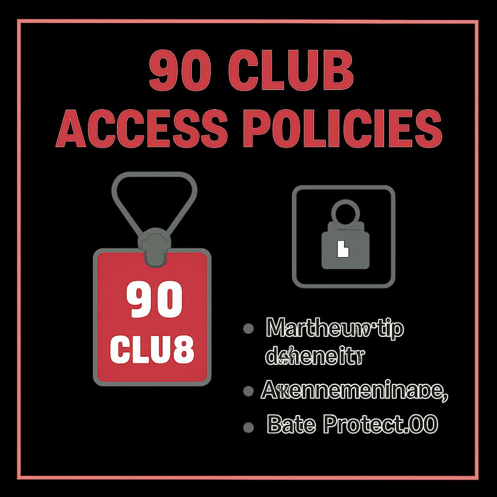 An educational diagram illustrating key aspects of 90 Club Access Policies.