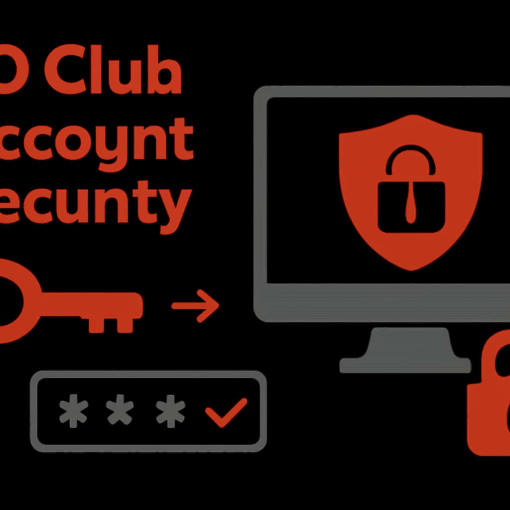 An educational illustration explaining 90 Club account security protocols.
