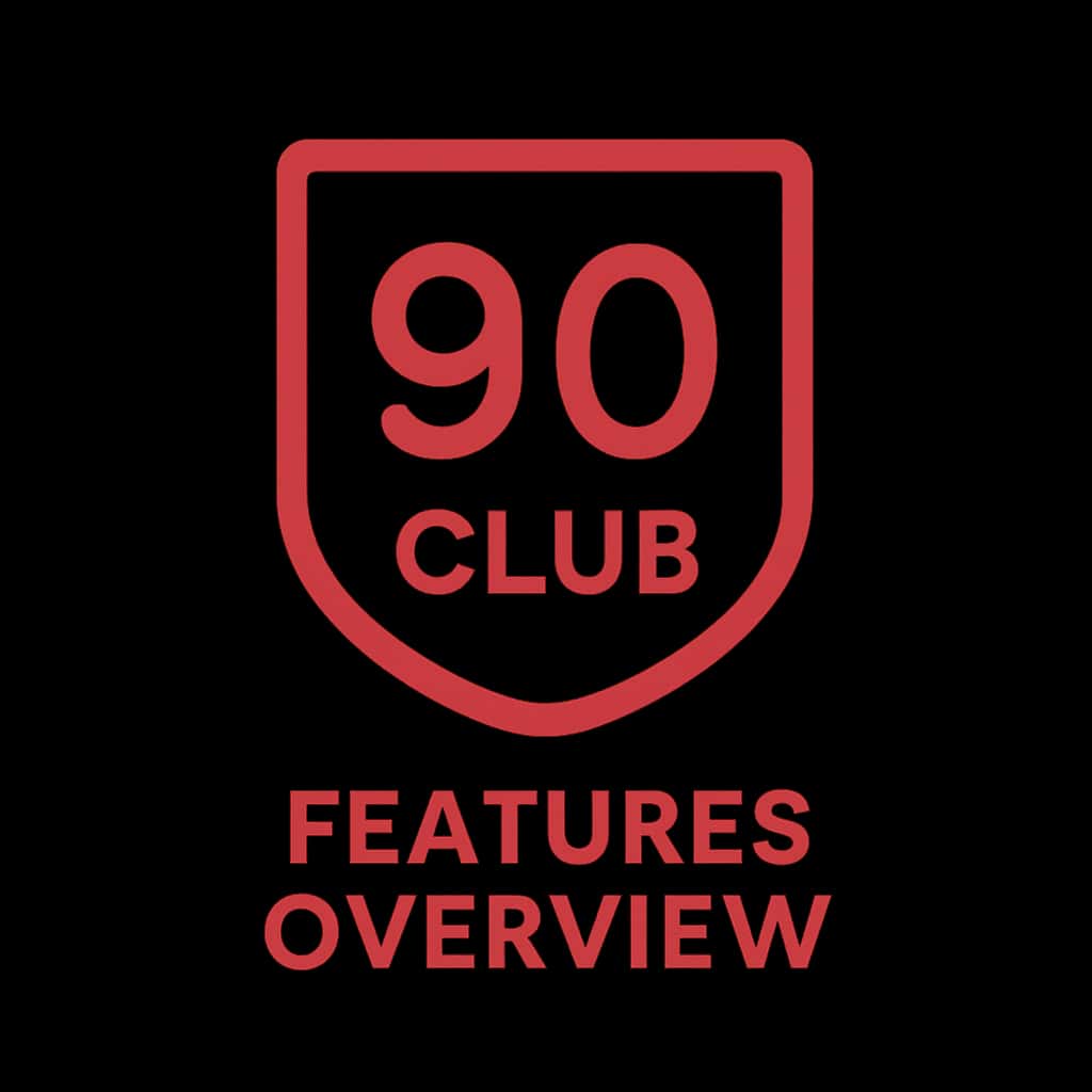 Icon representing 90 Club Features Overview.