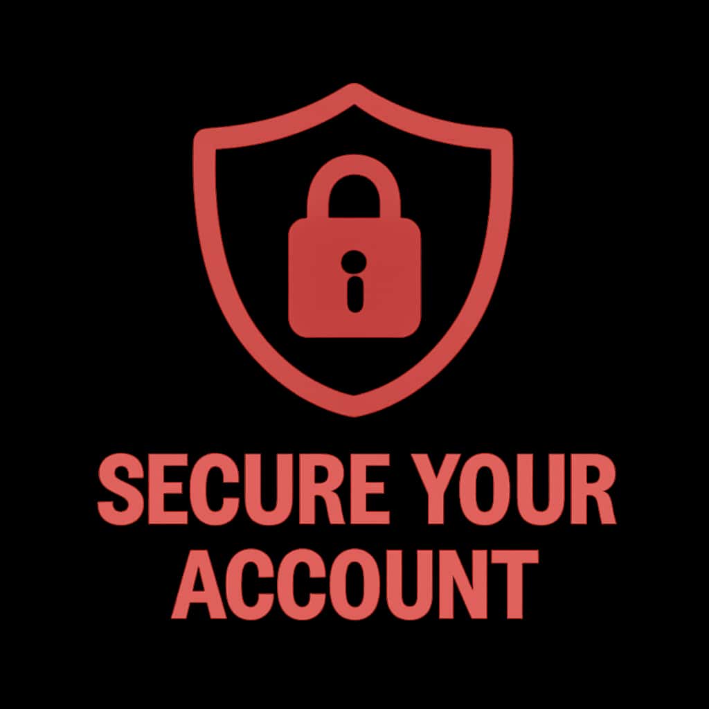 An icon depicting 90 Club account security measures.
