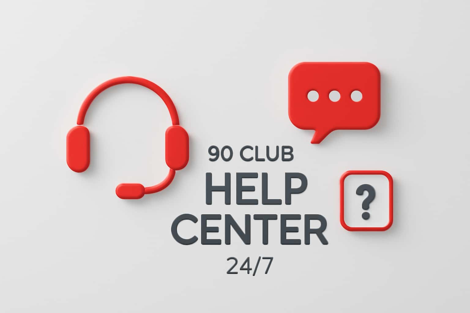 90 Club Help Center 24/7 Interface